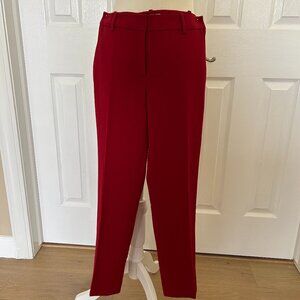 NWT Tahari ASL Red Wool Pants Size 4P